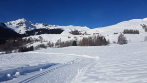 ski nordique valezan chalet milka du ski de fond tarentaise gratuit sans forfait