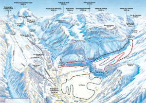 plan des pistes pralognan la vanoise ski nordique
